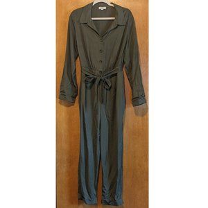 Olive Green Utility Jumpsuit